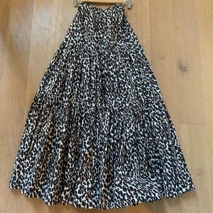 La Double J leopard full skirt xs